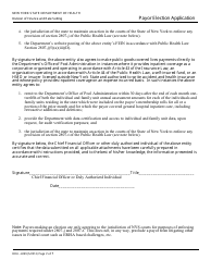 Form DOH-4399 Payor Election Application - New York, Page 4