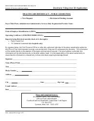 Form DOH-4264 Electronic Filing User Id Application - New York, Page 2