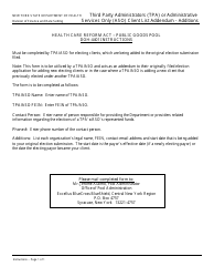 Form DOH-4401 Tpa/Aso Client List Addendum - Additions - New York