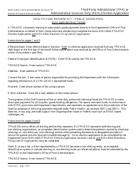 Document preview: Form DOH-4400 Tpa/Aso Election Application - New York