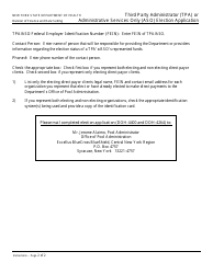 Form DOH-4400 Tpa/Aso Election Application - New York, Page 2