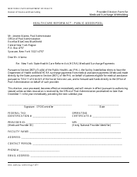 Document preview: Form DOH-4405 Provider Election Form for Medicaid Withholding - New York