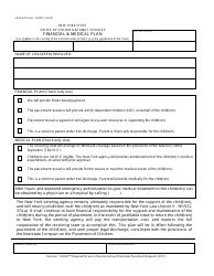 Document preview: Form LDSS-4251 Financial and Medical Plan - New York