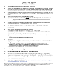 Application to Manage and Conduct a Lottery Scheme - Prince Edward Island, Canada, Page 3