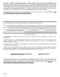 Application for Permit - New Jersey, Page 2