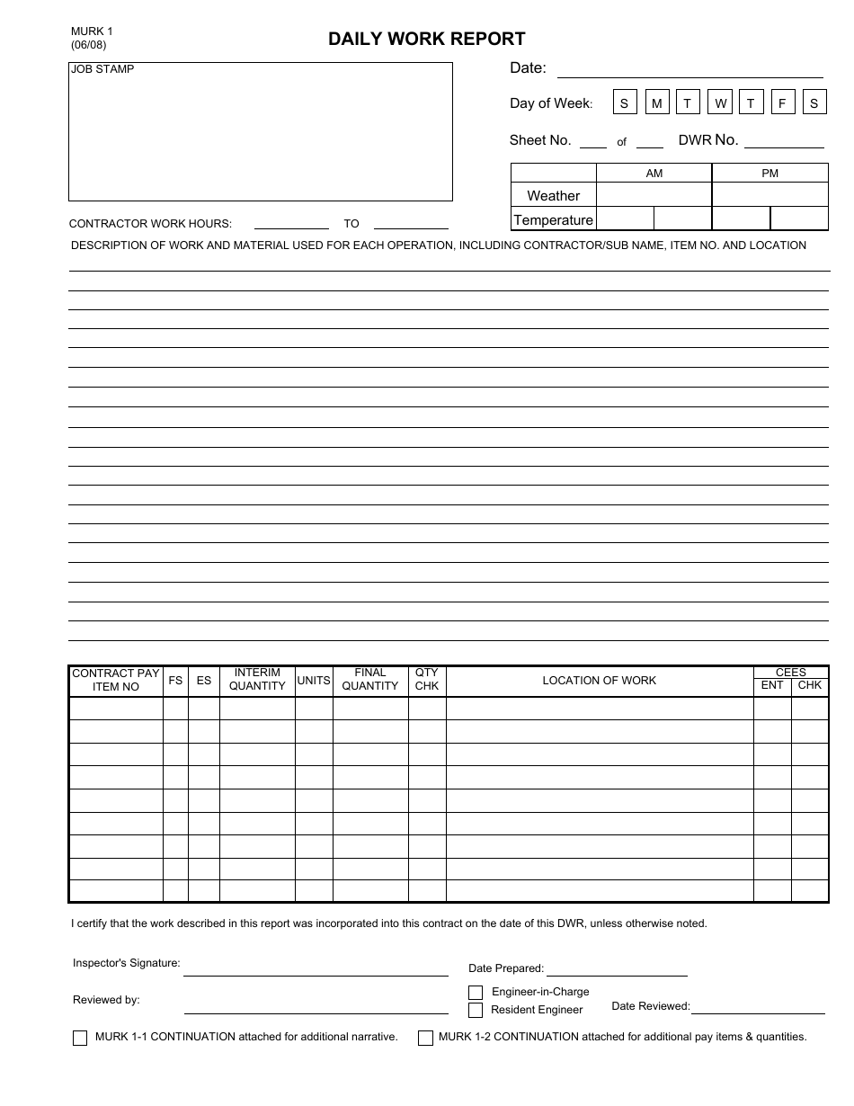 Form MURK1 - Fill Out, Sign Online and Download Fillable PDF, New York ...