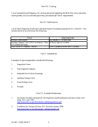 Form DS-IM-1 A Template for an Inspection and Maintenance Plan for Dams - New York, Page 5