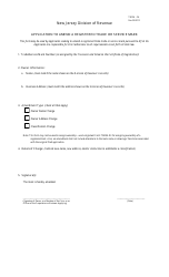 Document preview: Form TMSM-04 Application to Amend a Registered Trade or Service Mark - New Jersey