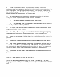 Form WC-22 Standard Petitioner&#039;s Occupational Interrogatory Form - New Jersey, Page 3