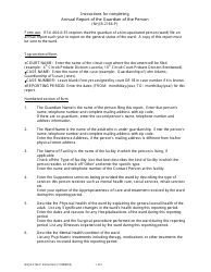 Document preview: Instructions for Form NHJB-2166-P Annual Report of the Guardian of the Person - New Hampshire