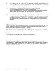 Instructions for Form NHJB-2170-FP Report of the Guardian of the Person - Minor - New Hampshire, Page 2