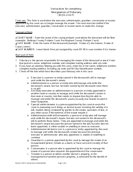 Document preview: Instructions for Form NHJB-2140-P Resignation of Fiduciary - New Hampshire