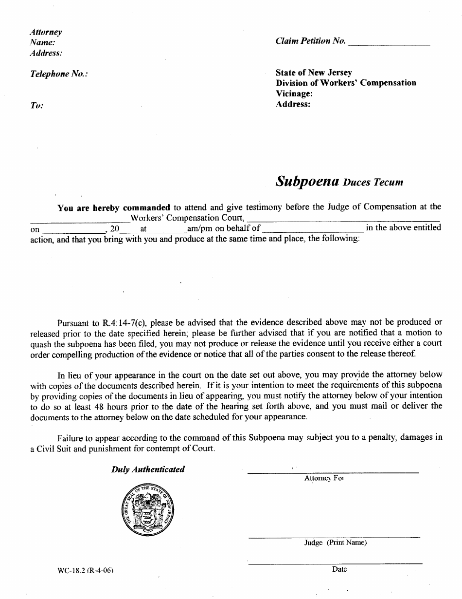 form-wc-18-2-download-printable-pdf-or-fill-online-subpoena-duces-tecum