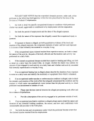 Form WC-23 Standard Respondent&#039;s Occupational Interrogatory Form - New Jersey, Page 2