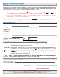 Document preview: Courts on-Line Subscriber Change Form - New Jersey