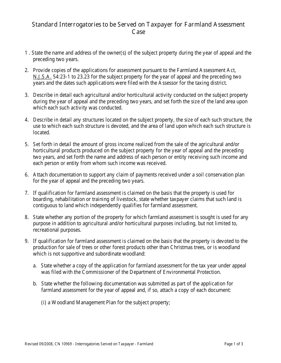 Form 10969 Fill Out, Sign Online and Download Printable PDF, New Jersey Templateroller
