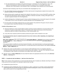 Form B228 North American Free Trade Agreement (Nafta) Origin Verification Questionnaire Regional Value Content - Net Cost Method - Canada, Page 7
