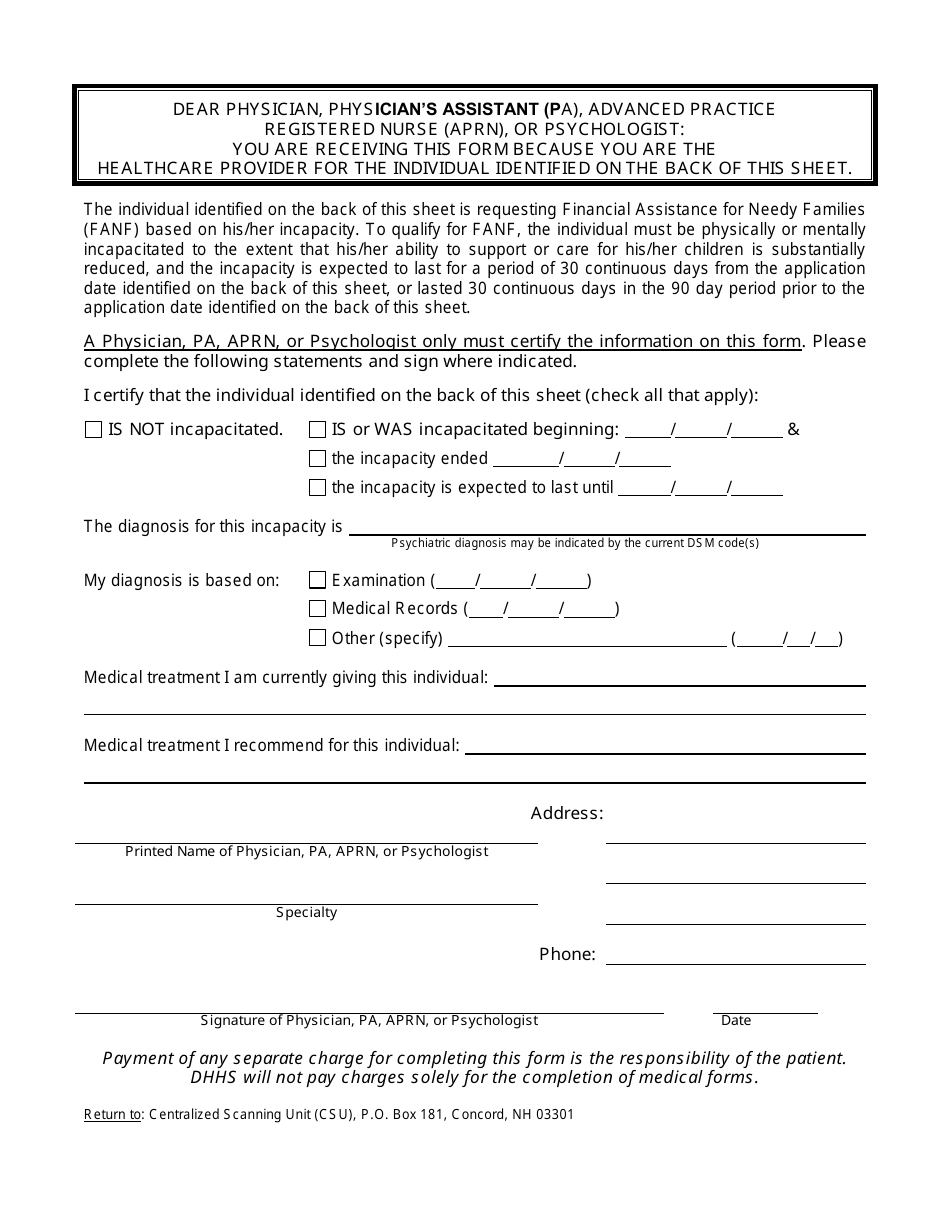 Dfa Form 720 Download Printable Pdf Or Fill Online Determination Of Incapacity Status New