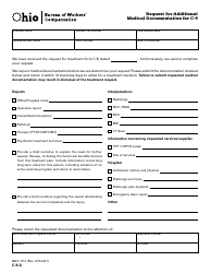 Document preview: Form C-9-A (BWC-1112) Request for Additional Medical Documentation for C-9 - Ohio