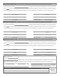 Form S.P.642 Application for Permit to Carry a Handgun - New Jersey, Page 2