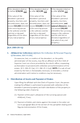 Form AOC-E-850 &quot;Estate Procedures for Executors, Administrators, Collectors by Affidavit, and Summary Administration&quot; - North Carolina, Page 14
