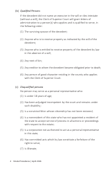 Form AOC-E-850 &quot;Estate Procedures for Executors, Administrators, Collectors by Affidavit, and Summary Administration&quot; - North Carolina, Page 4