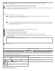 Form AOC-CV-520 Complaint for No-Contact Order for Stalking or Nonconsensual Sexual Conduct - North Carolina, Page 2