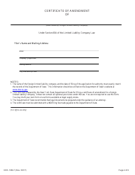 Form DOS-1360-F Certificate of Amendment - New York, Page 2