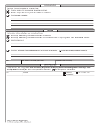Form AOC-CV-664 Order Confirming Registration or Denying Confirmation of Registration of Foreign Child Custody Order - North Carolina, Page 2