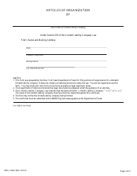 Form DOS-1336-F Articles of Organization - New York, Page 2
