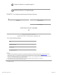 Form DOS-1556-F Certificate of Change - New York, Page 2