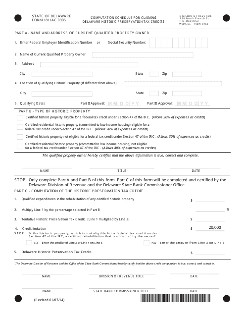 Form 1811AC 0905  Printable Pdf