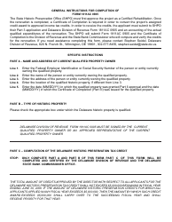 Form 1811AC 0905 Computation Schedule for Claiming Delaware Historic Preservation Tax Credits - Delaware, Page 2
