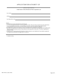Form DOS-1555-F-A Application for Authority - New York, Page 3