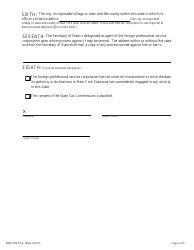 Form DOS-1627-F-A Application for Authority - New York, Page 2