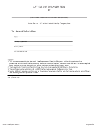 Form DOS-1374-F Articles of Organization - New York, Page 3