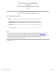 Form DOS-1554-F Certificate of Amendment of the Certificate of Incorporation - New York, Page 3