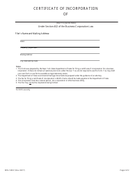 Form DOS-1239-F Certificate of Incorporation - New York, Page 2