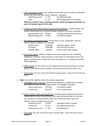 Instructions for Guardianship Beginning Inventory Form - North Dakota, Page 2