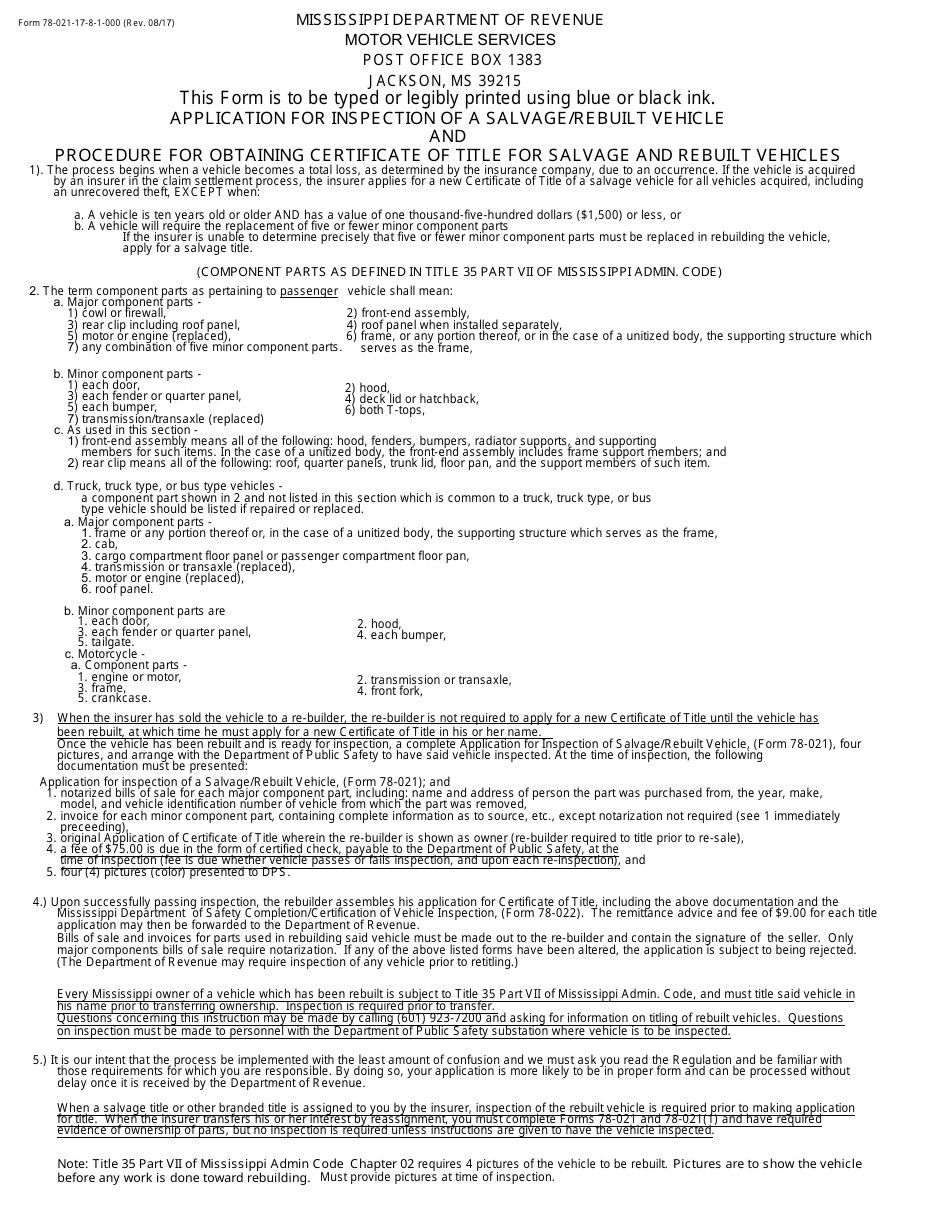 Form 78-021 - Fill Out, Sign Online and Download Fillable PDF ...