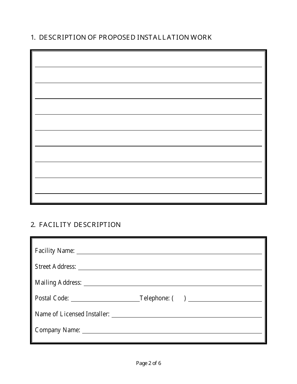 Schedule A Part II - Environmental Approval - New Brunswick, Canada, Page 2