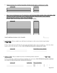 Llm Certificate of Attendance Form - New York, Page 2