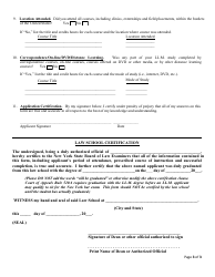 Llm Certificate of Attendance Form - New York, Page 3