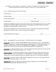 Form 11446 Part 1 BI-Annual Reporting Form - New Jersey
