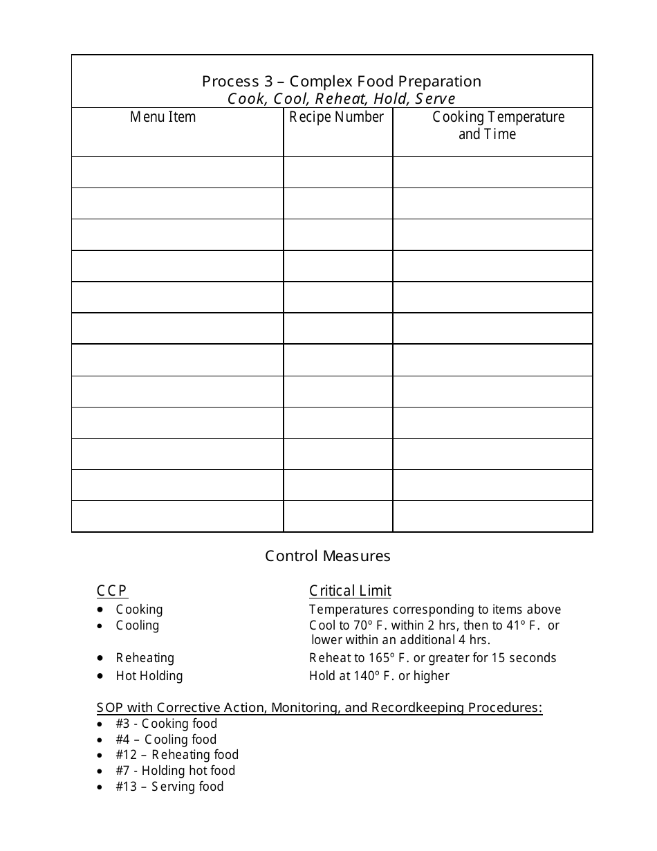 Form 359 Haccp Process Charts - New Jersey, Page 3