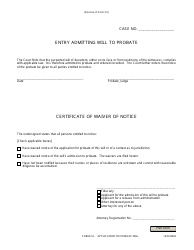Form 2.0 Application to Probate Will - Ohio, Page 2