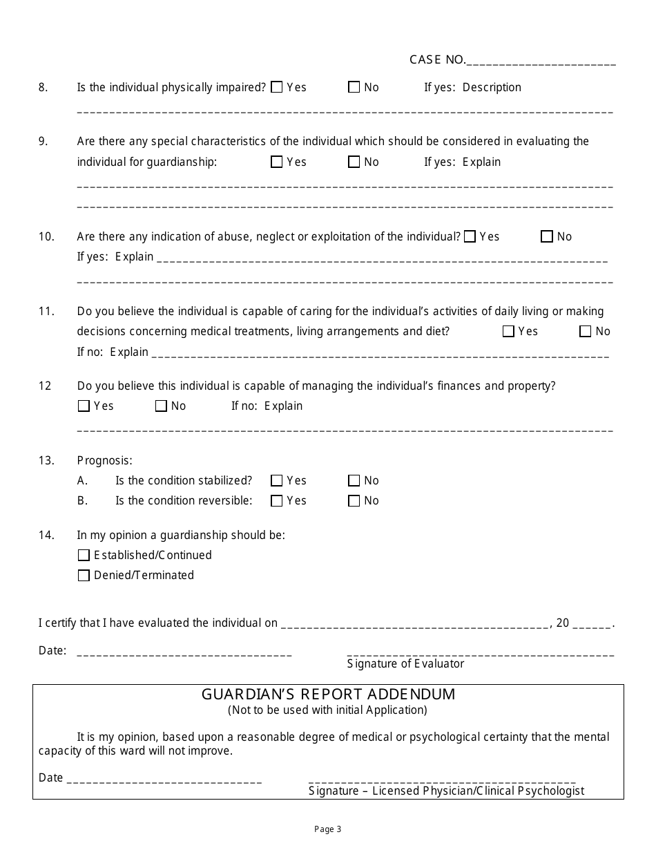 Form 17.1 Statement of Expert Evaluation - Ohio, Page 3
