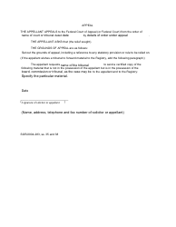 Form 337 Name and Address of Each Respondent - Canada, Page 2