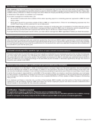 Form U-3 (BWC-7503) Application for Ohio Workers&#039; Compensation Coverage - Ohio, Page 4