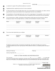 Form 14.0 Application to Approve Settlement and Distribution of Wrongful Death and Survival Claims - Ohio, Page 2